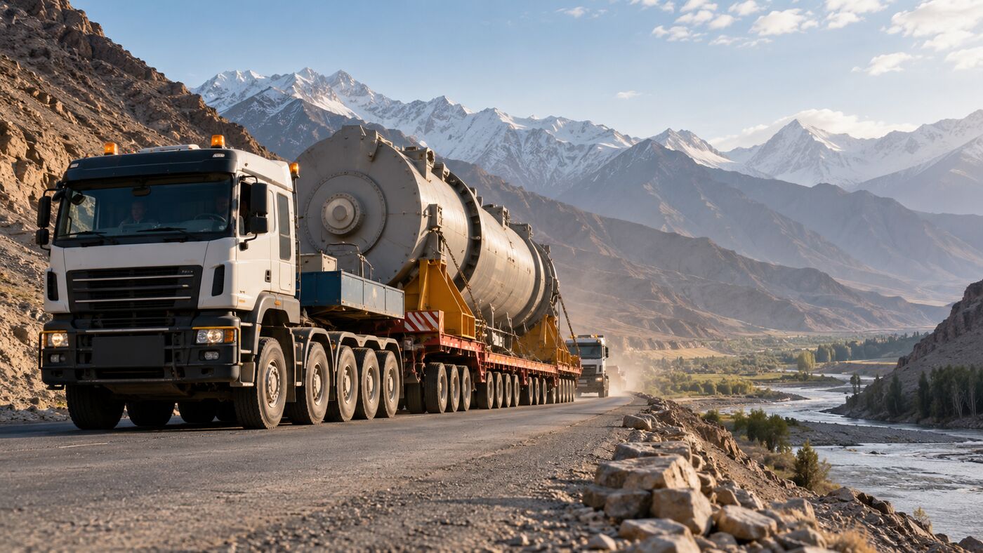 Transporting Heavy Project Equipment